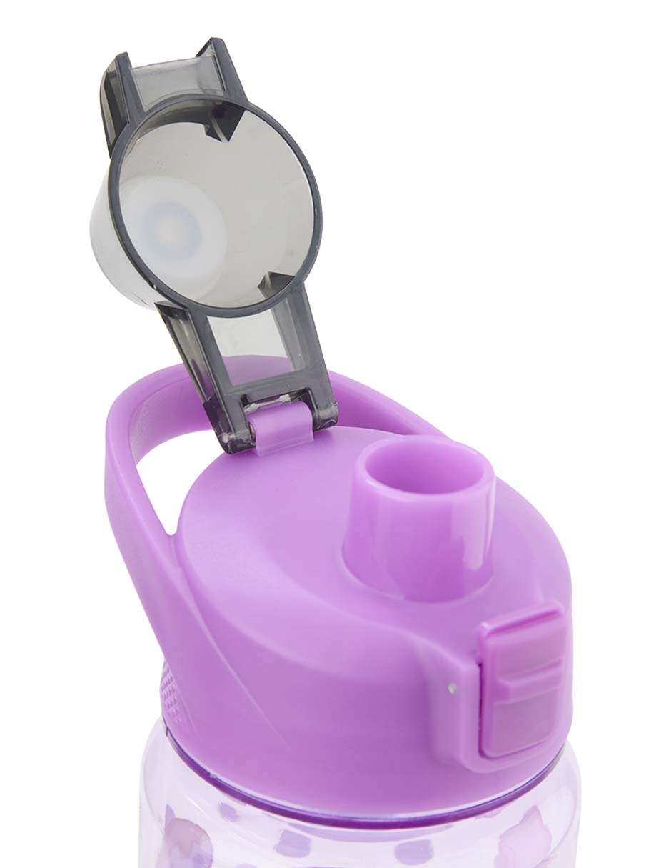 Botella de agua Kuromi con tapa push pull 1L 3