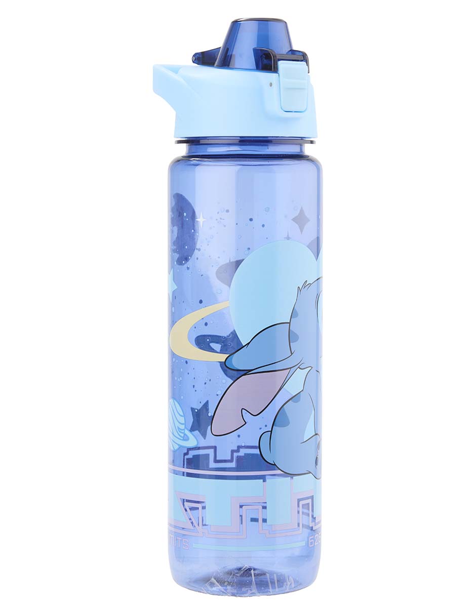 Botella de agua Stitch con tapa push pull 1 L 2