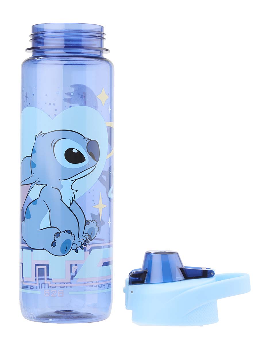 Botella de agua Stitch con tapa push pull 1 L 3