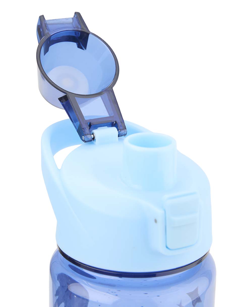 Botella de agua Stitch con tapa push pull 1 L 4