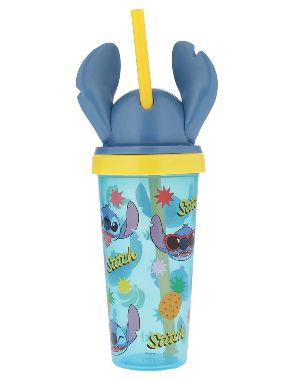 Termo plástico Stitch con tapa rosca 532 ml 2
