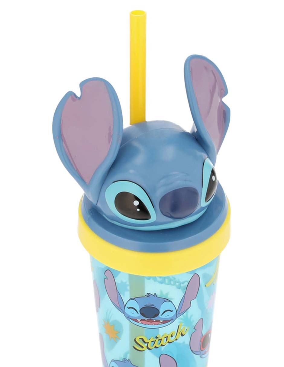 Termo plástico Stitch con tapa rosca 532 ml 3