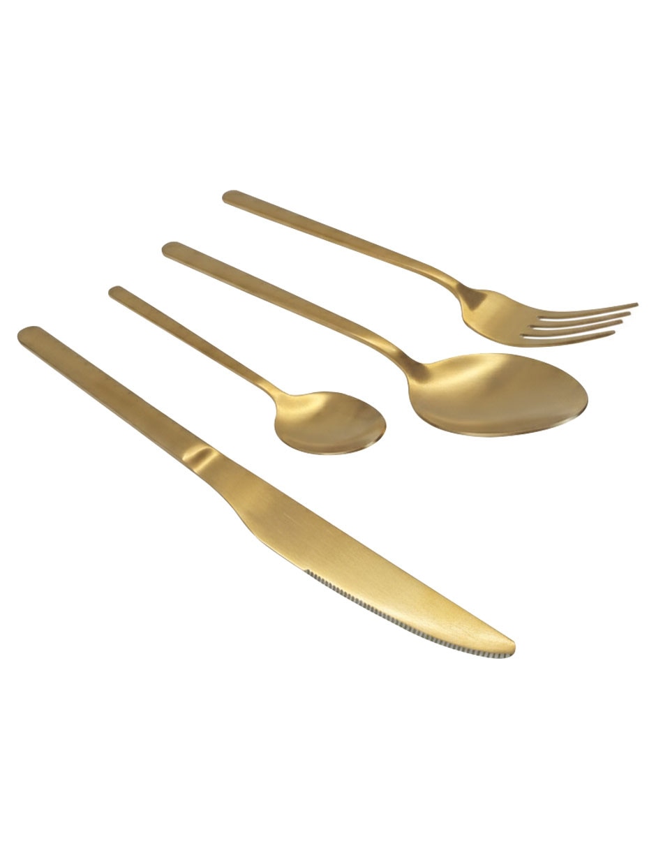 Set de cubiertos Enola G Mesa de acero inoxidable 4 piezas 4