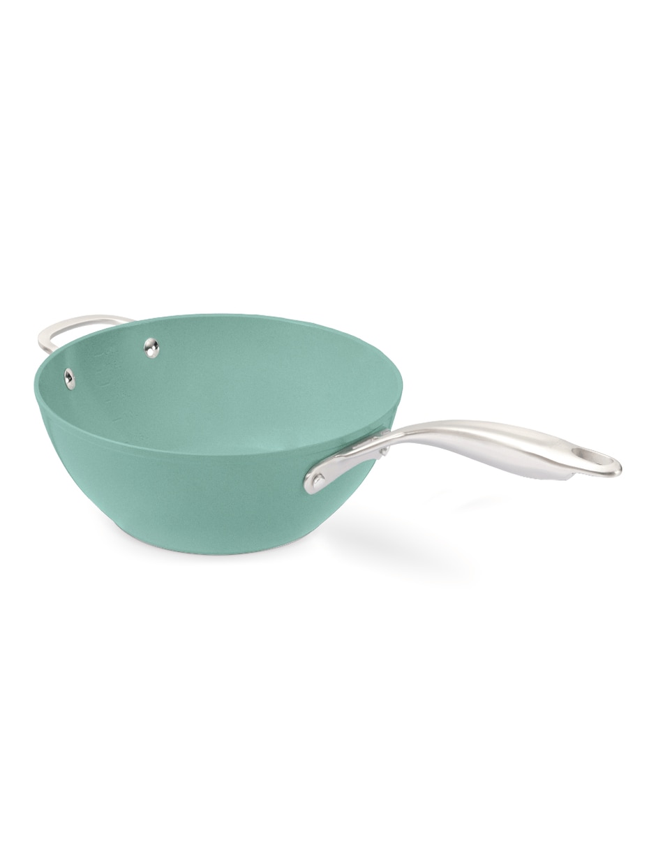 Batería de cocina de acero inoxidable antiadherente cerámica 10 piezas 2
