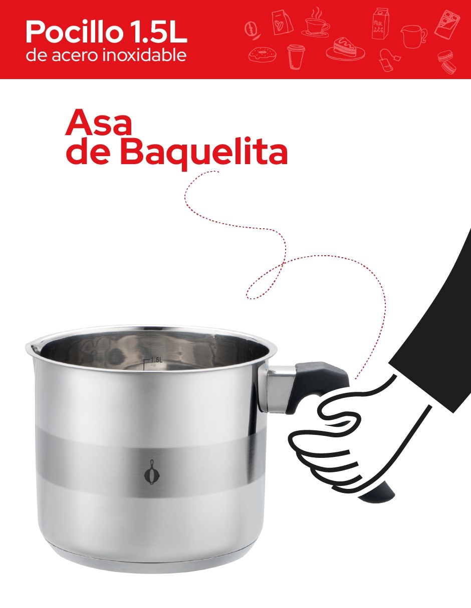 Pocillo de acero inoxidable 5