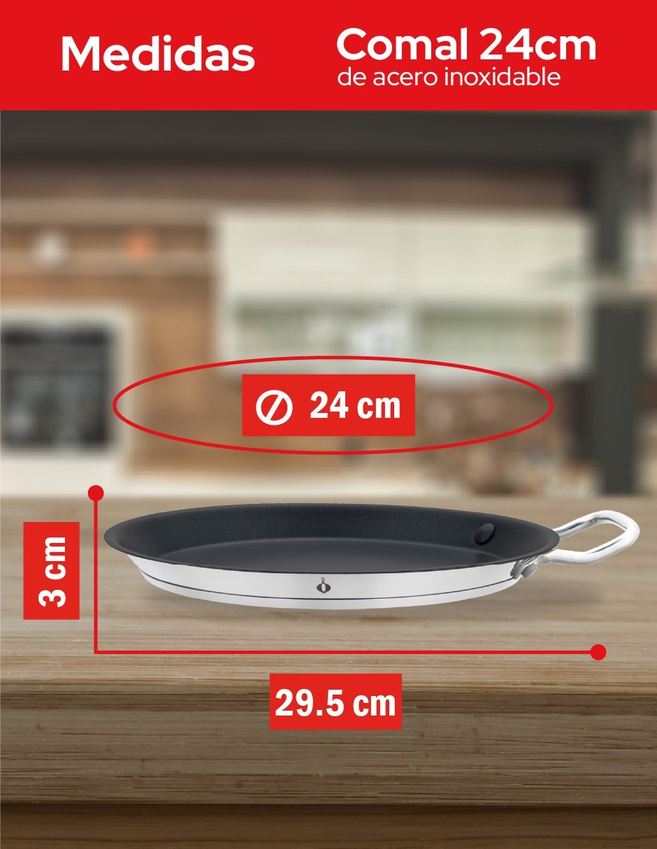 Comal acero 9