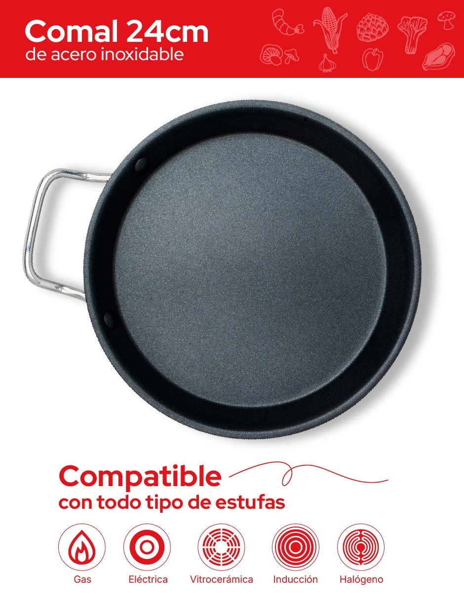 Comal acero 4
