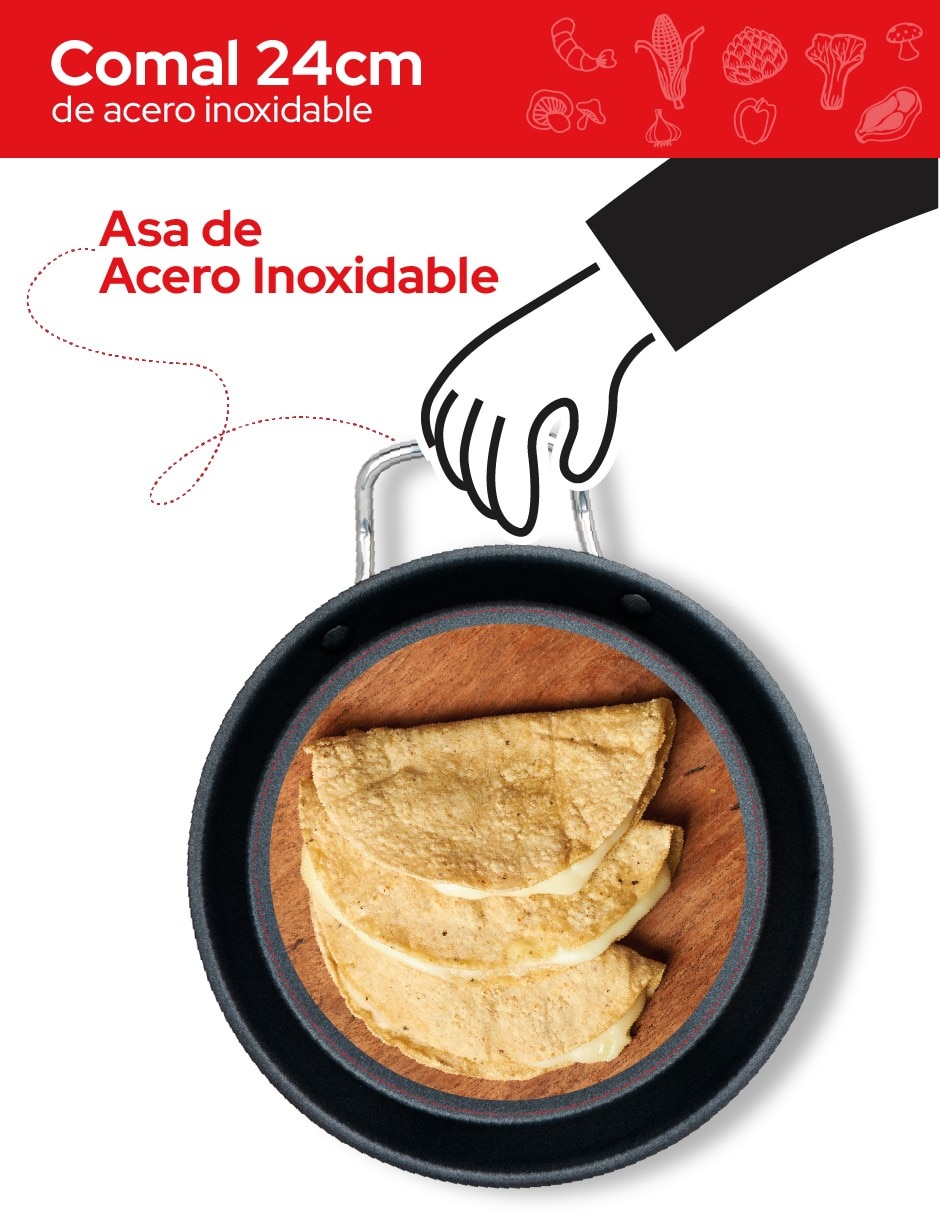 Comal acero 5