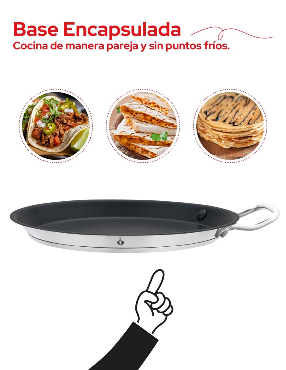 Comal acero 6