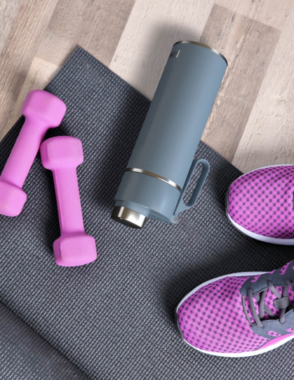 Termo de acero inoxidable con tapa flip top 530 ml 4