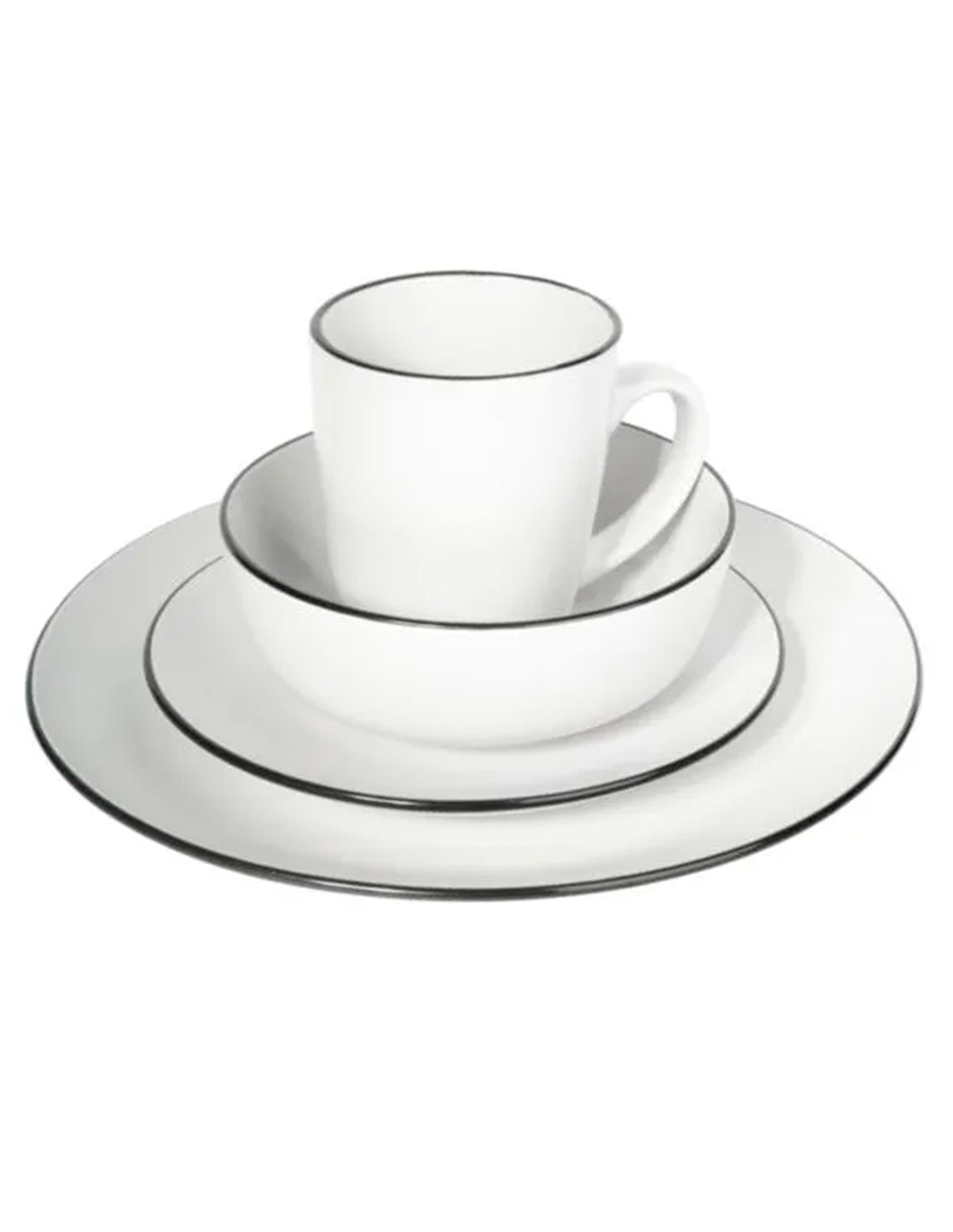 Vajilla cerrada Cocina de cerámica para 4 personas. 2